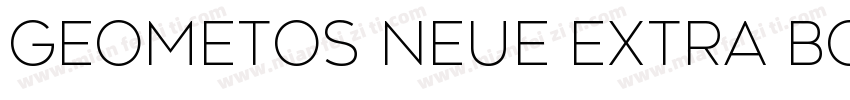 Geometos Neue Extra Bold字体转换